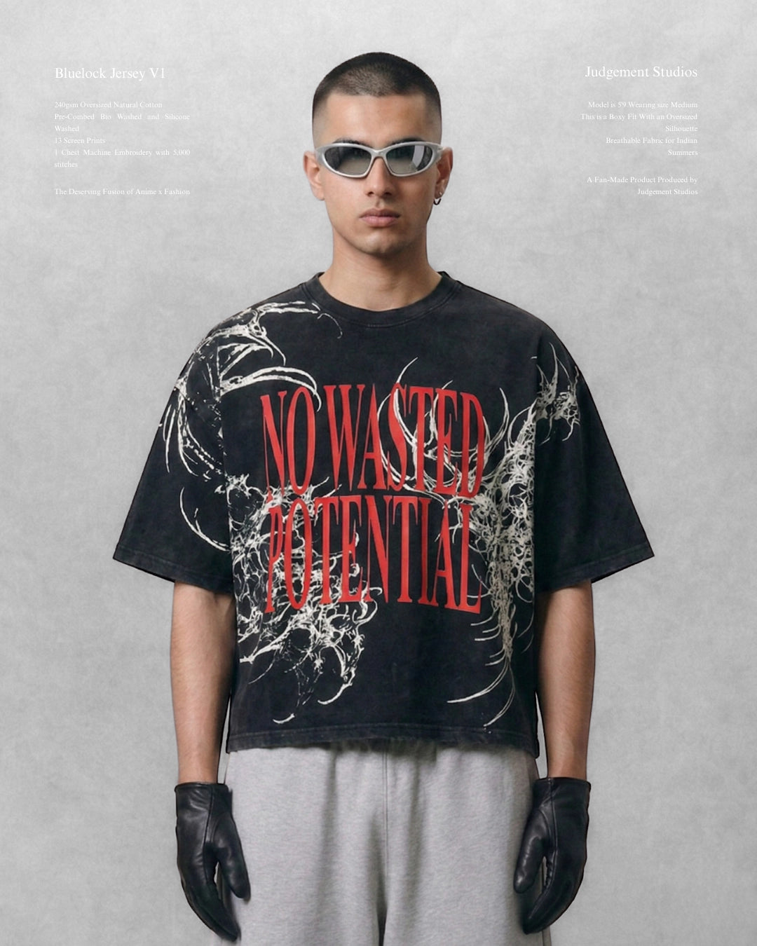 Potential Acid Washed Tee - JUDGEMENT