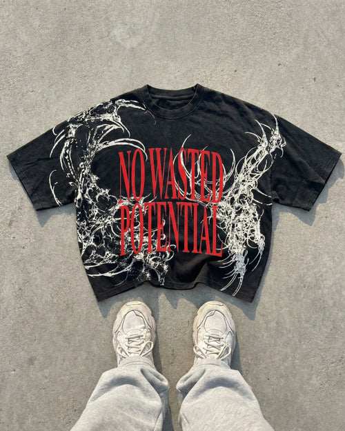 Potential Acid Washed Tee - JUDGEMENT