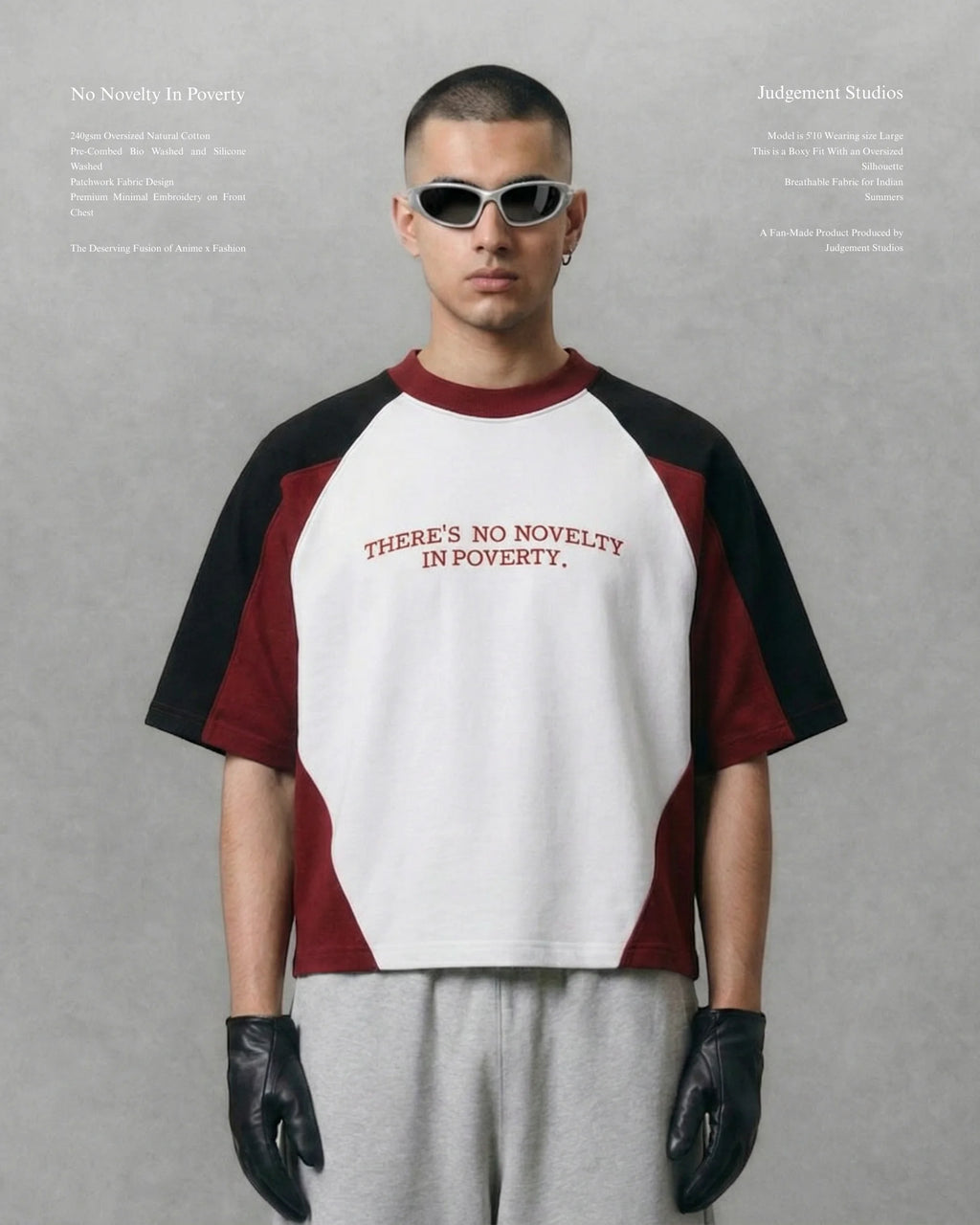 NO NOVELTY IN POVERTY TEE