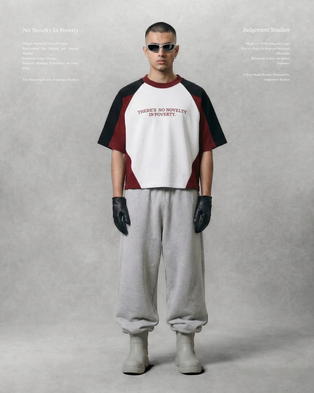 NO NOVELTY IN POVERTY TEE