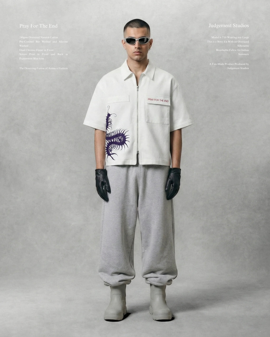 GETO DUAL ZIPPER SHIRT