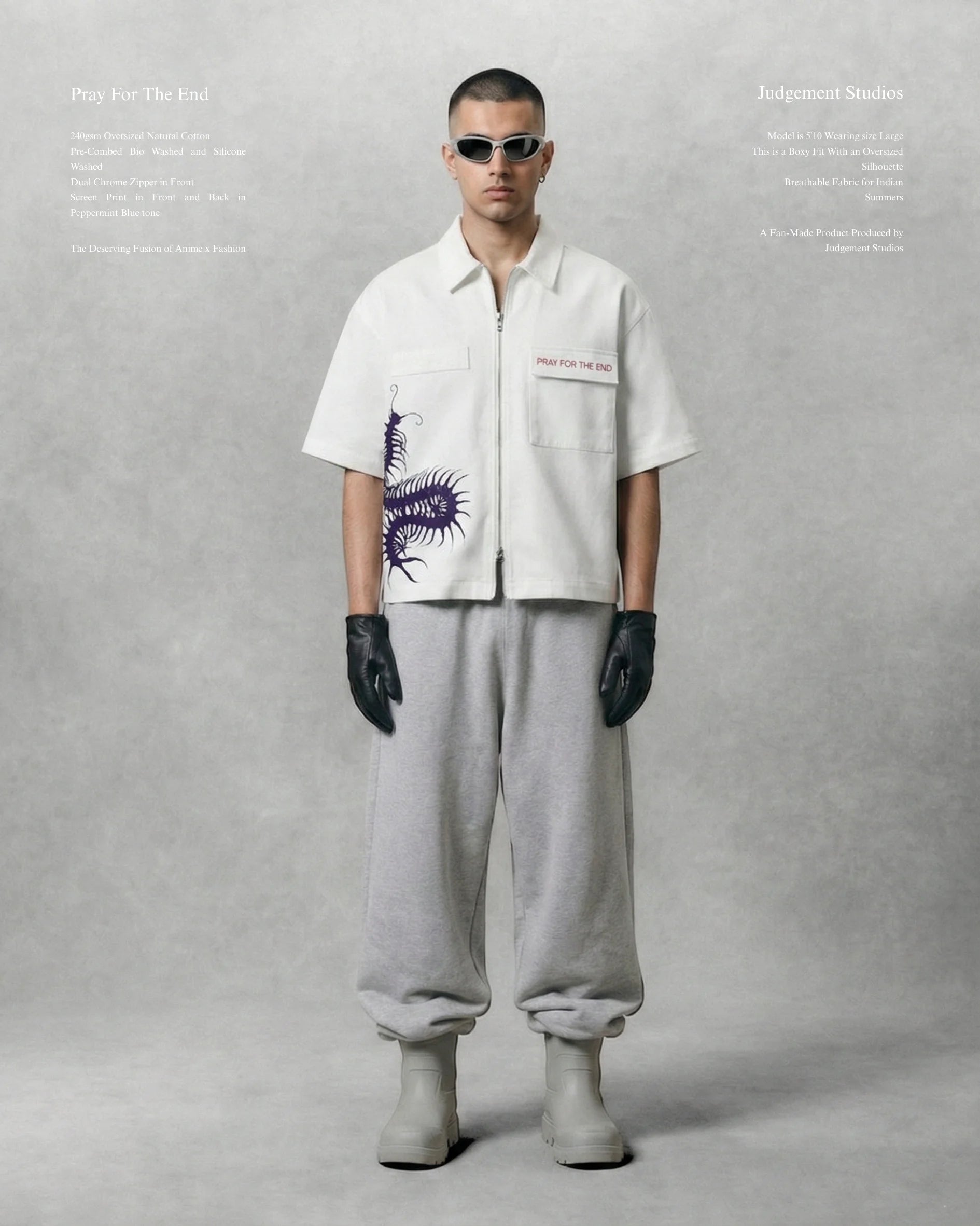 GETO DUAL ZIPPER SHIRT