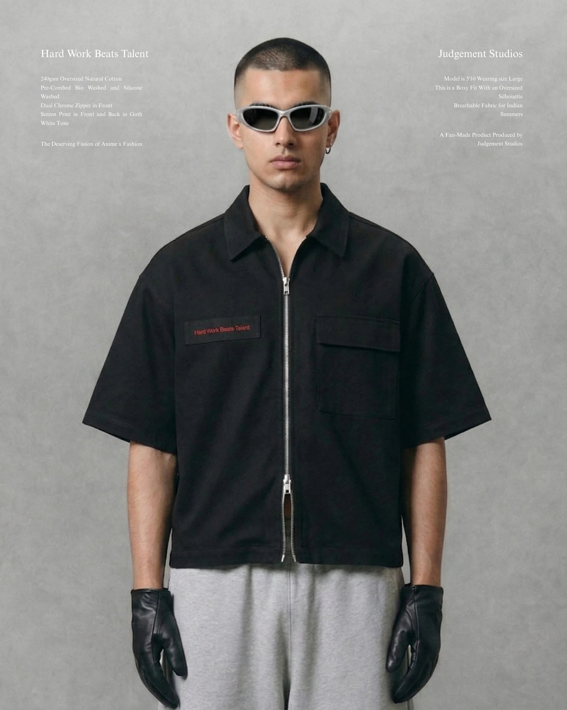 TOJI DUAL ZIPPER SHIRT